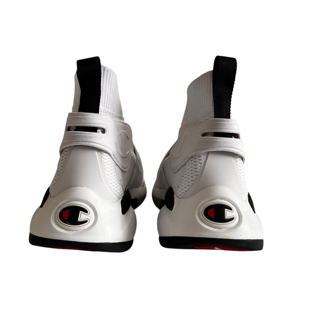 Champion XG Pro White Black High-Top Sneakers Mens Size 10.5M Sock Style - Picture 6 of 9